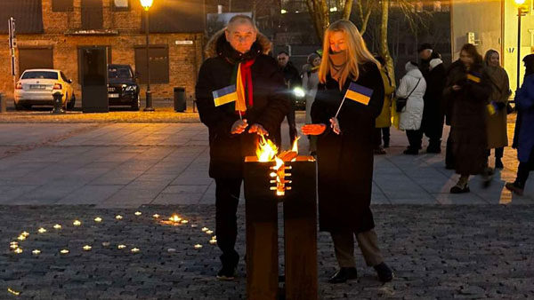 До третьої річниці початку агресії росії проти України в м. Кедайняй відбулася акція на підтримку українського народу